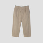 WORN COTTON TWILL TROUSERS