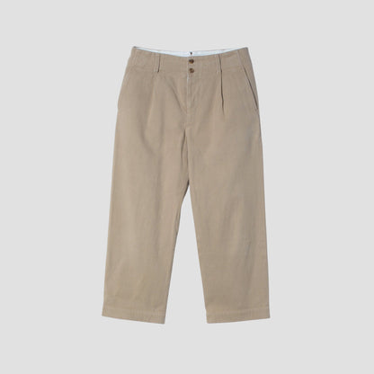 WORN COTTON TWILL TROUSERS