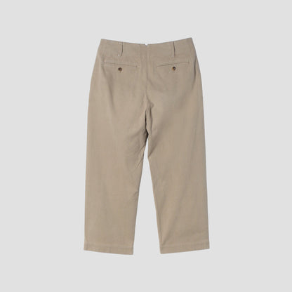 WORN COTTON TWILL TROUSERS