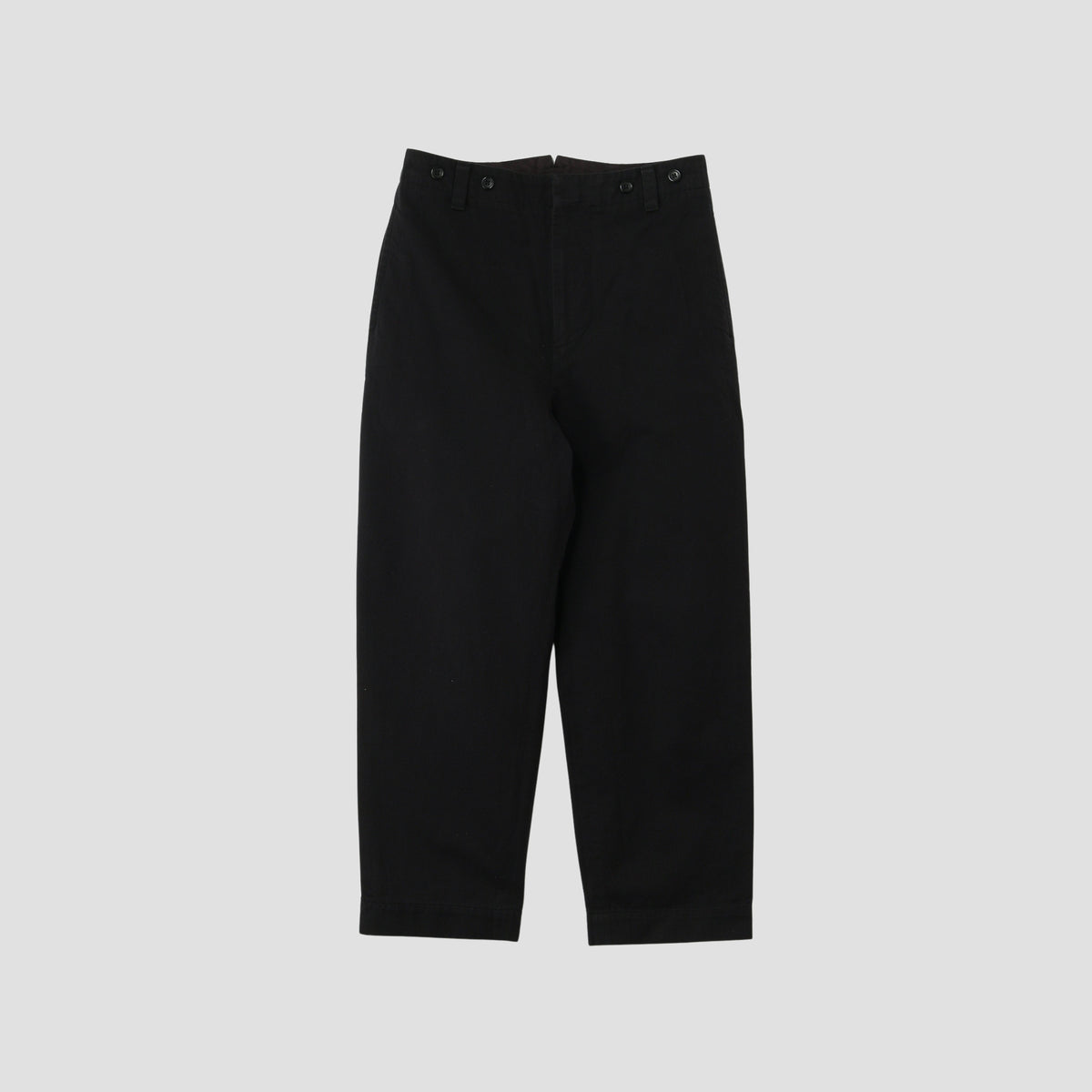 DENSE COTTON TWILL TROUSERS
