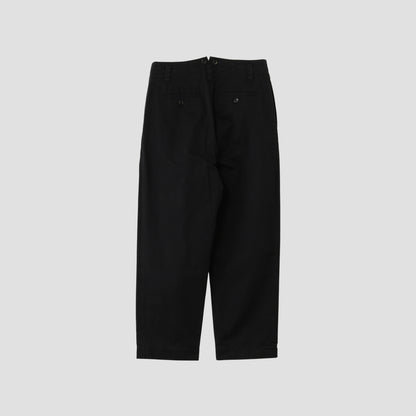 DENSE COTTON TWILL TROUSERS