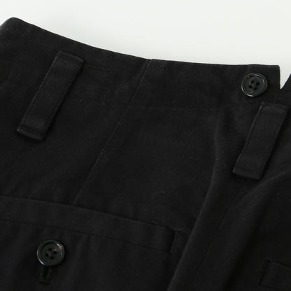 DENSE COTTON TWILL TROUSERS