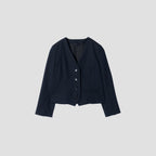 WASHED WOOL SERGE JACKET