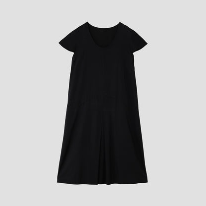 GLAZED COTTON CUPRA DRESS