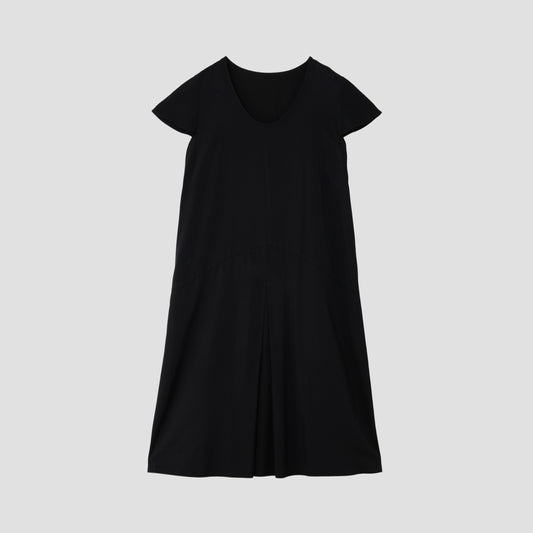 GLAZED COTTON CUPRA DRESS