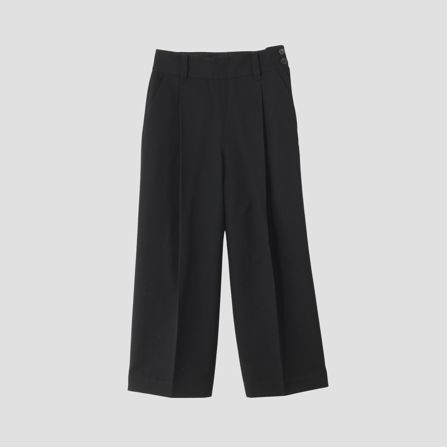 WOOL COTTON SERGE TROUSERS