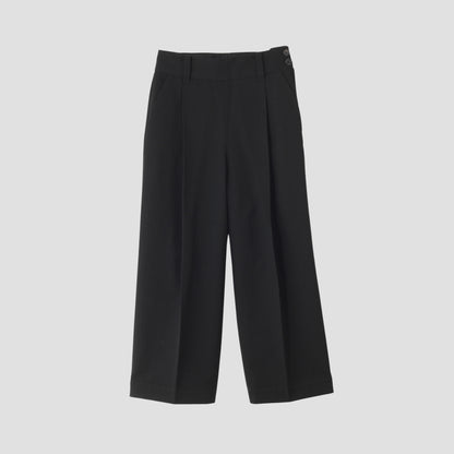WOOL COTTON SERGE TROUSERS