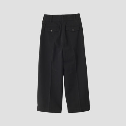 WOOL COTTON SERGE TROUSERS