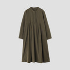 STIFF COTTON POPLIN DRESS