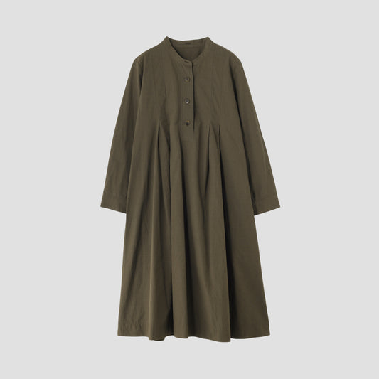 STIFF COTTON POPLIN DRESS