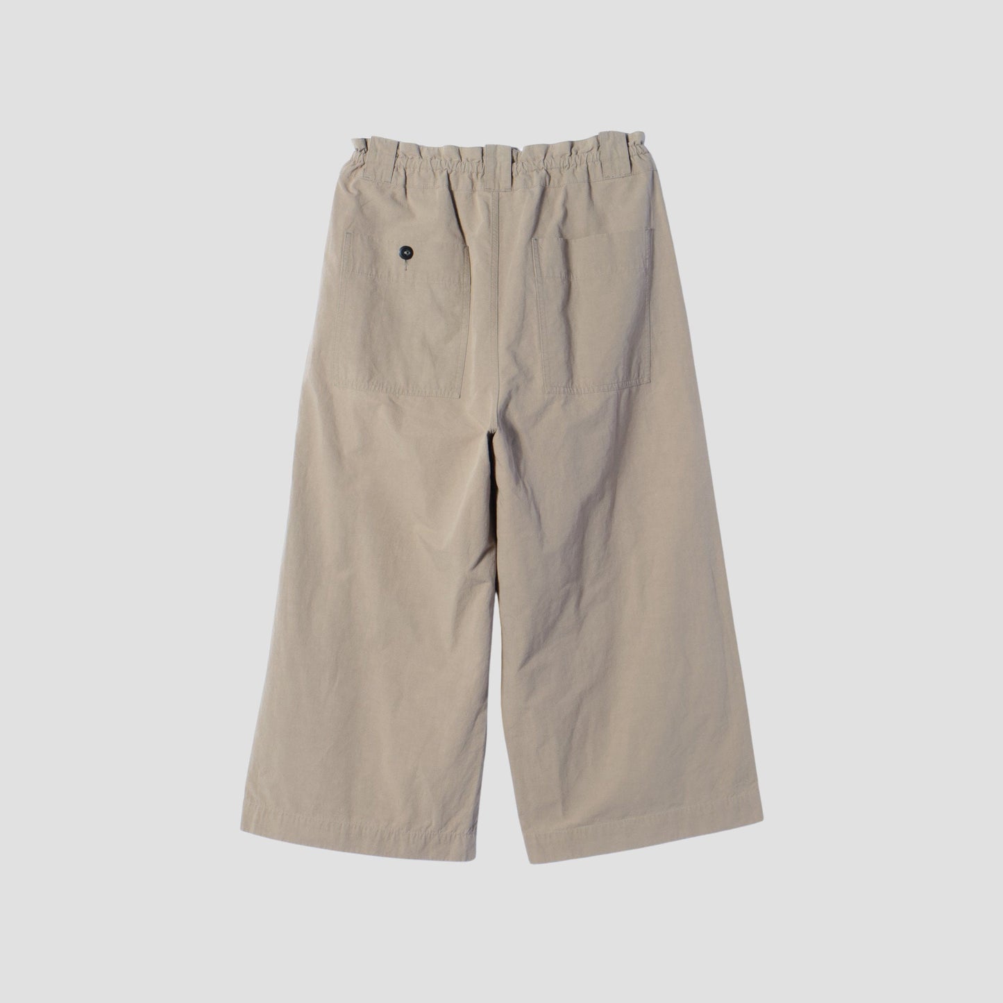 COTTON LINEN PLAIN WEAVE TROUSERS