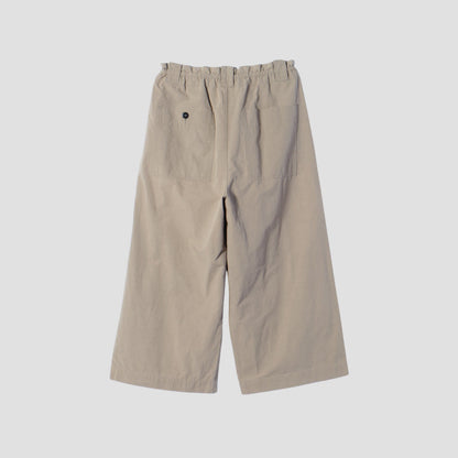 COTTON LINEN PLAIN WEAVE TROUSERS