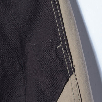 COTTON LINEN PLAIN WEAVE TROUSERS