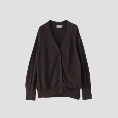 RELAXED V NECK CARDIGAN KNIT