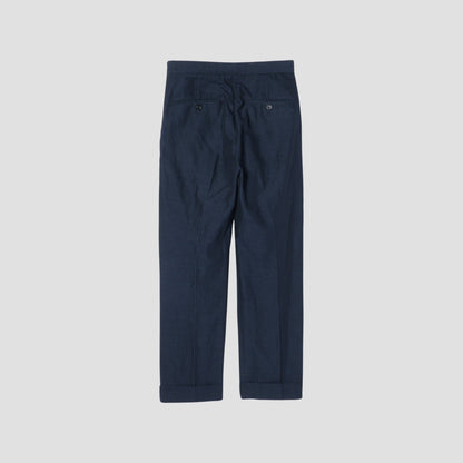 HIGH TWIST COTTON LINEN TROUSERS