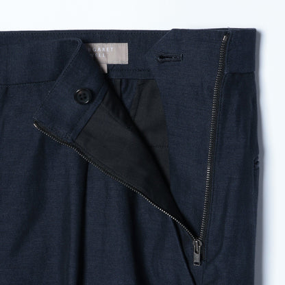HIGH TWIST COTTON LINEN TROUSERS