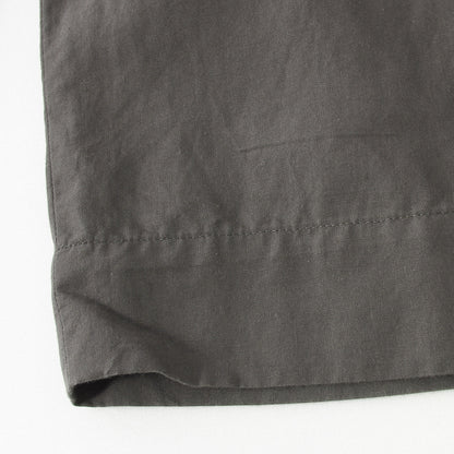 PLAIN WEAVE COTTON LINEN TROUSERS