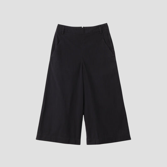 COTTON SILK POPLIN TROUSERS