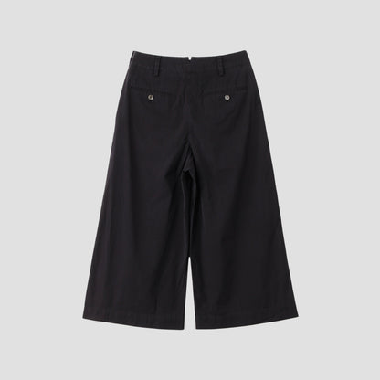 COTTON SILK POPLIN TROUSERS