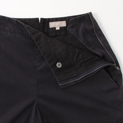 COTTON SILK POPLIN TROUSERS