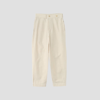 GARMENT DYE CANVAS TROUSERS