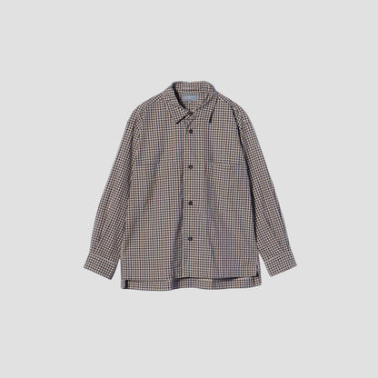 BLUSHED COTTON CHECK SHIRT