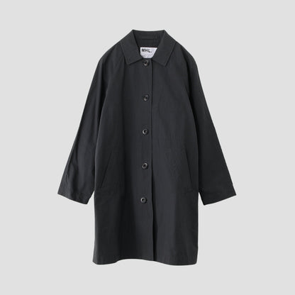 WASHED COTTON POPLIN COAT