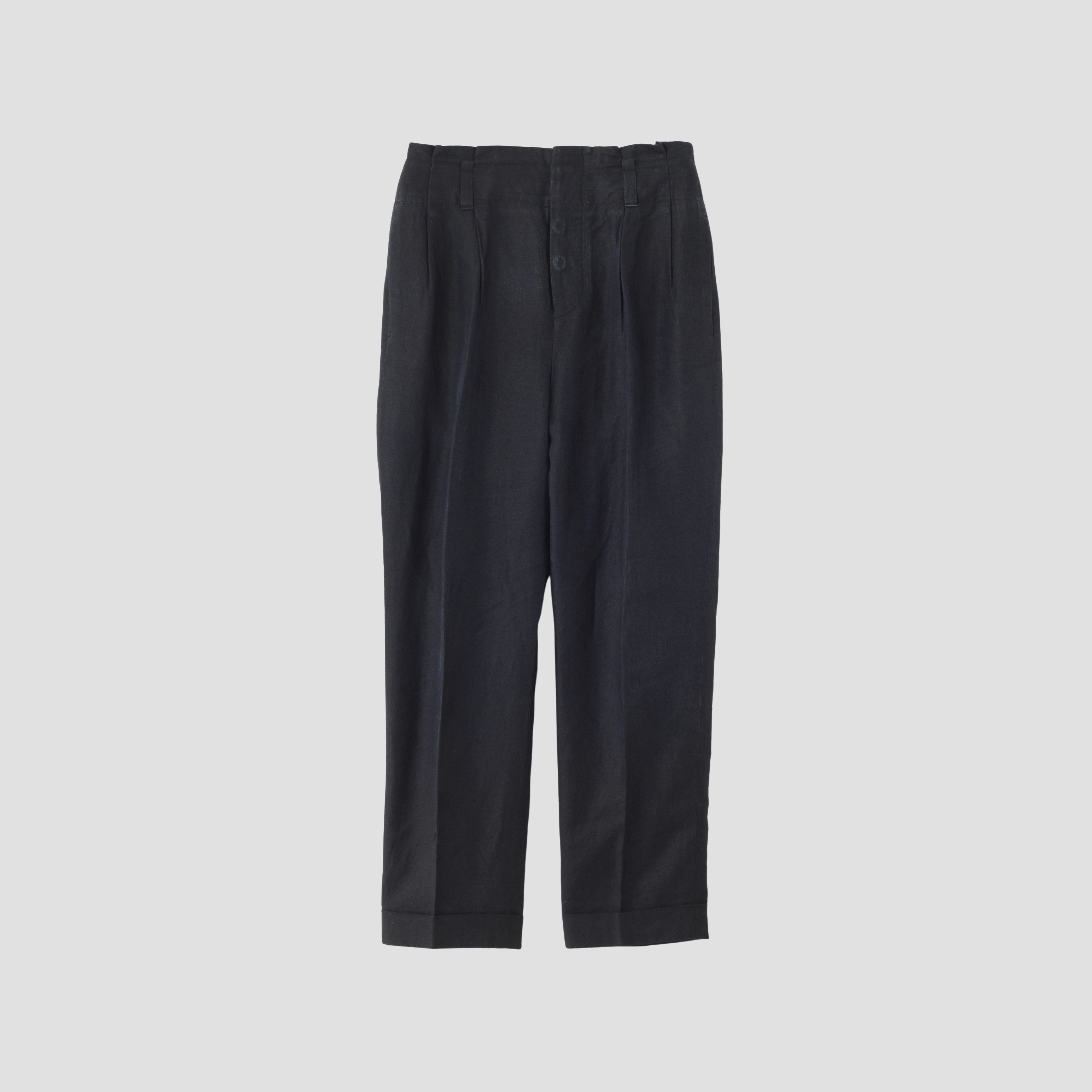 MARGARET HOWELL HEAVY DRILL トラウザーズ ダーク MARGARET HOWELL | BLACK DENIM TROUSERS | トラウザーズ – ReLIKE