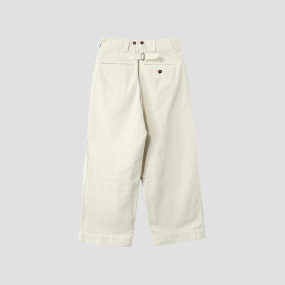 SOFT TWISTED YARN COTTON TROUSERS