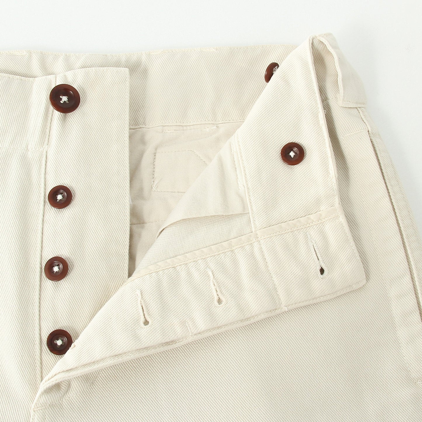 SOFT TWISTED YARN COTTON TROUSERS