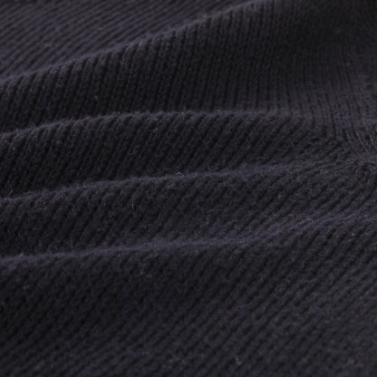 LINEN COTTON WIDE ROLL NECK KNIT