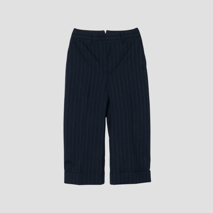 WIDE STRIPE WOOL TROUSERS