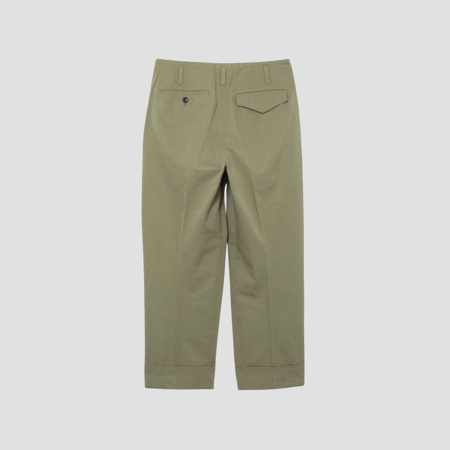 REFINED COTTON GABARDINE TROUSERS