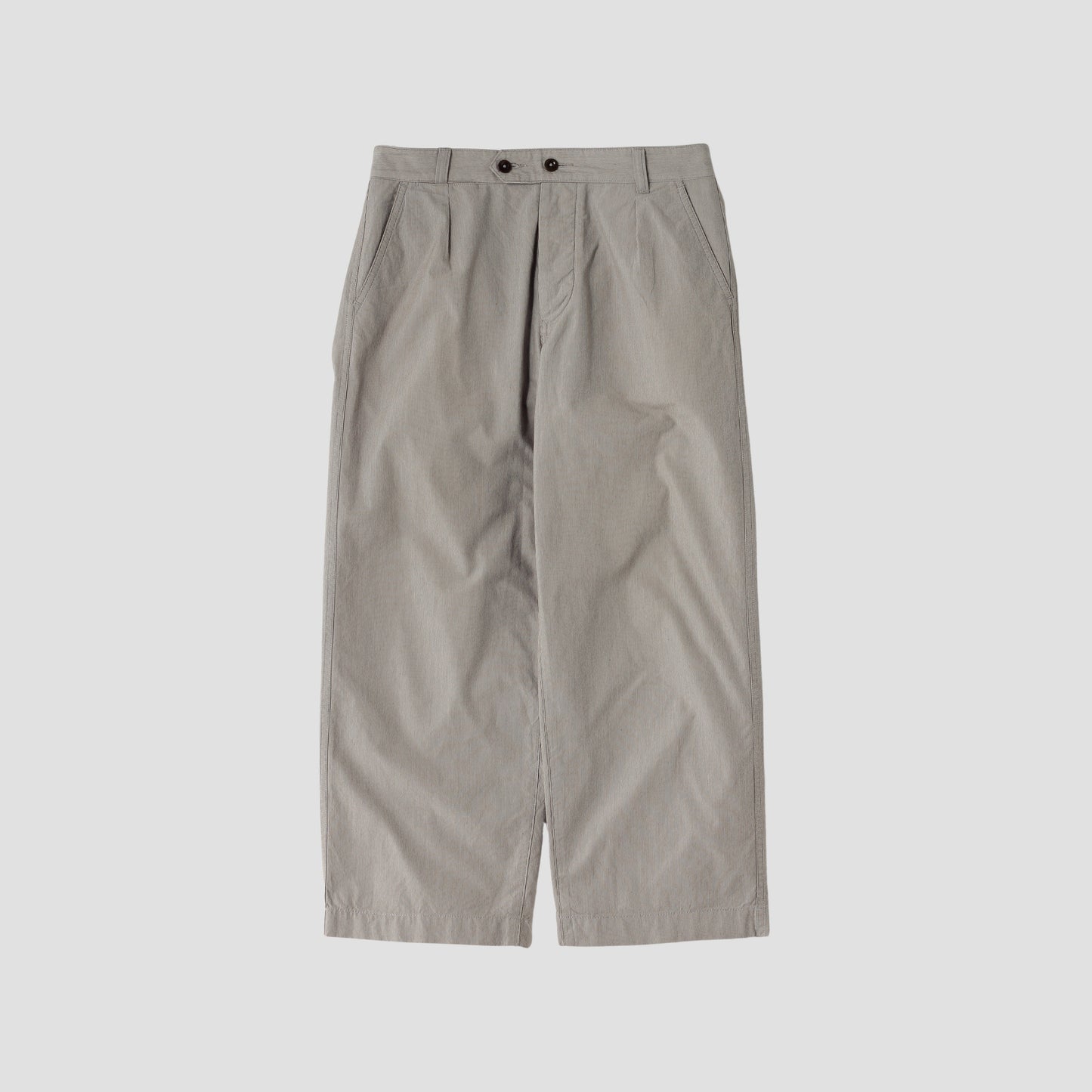HAIRLINE COTTON TROUSERS
