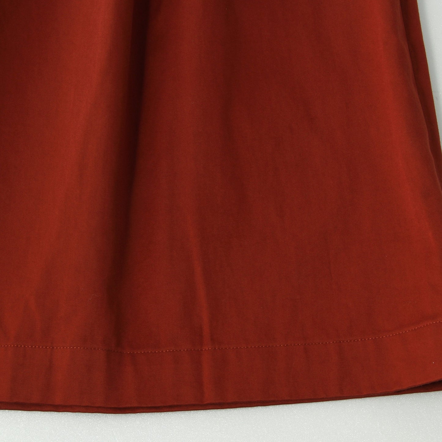 WASHED COTTON SATEEN SKIRT