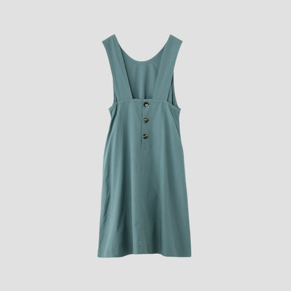 SILK COTTON POPLIN DRESS