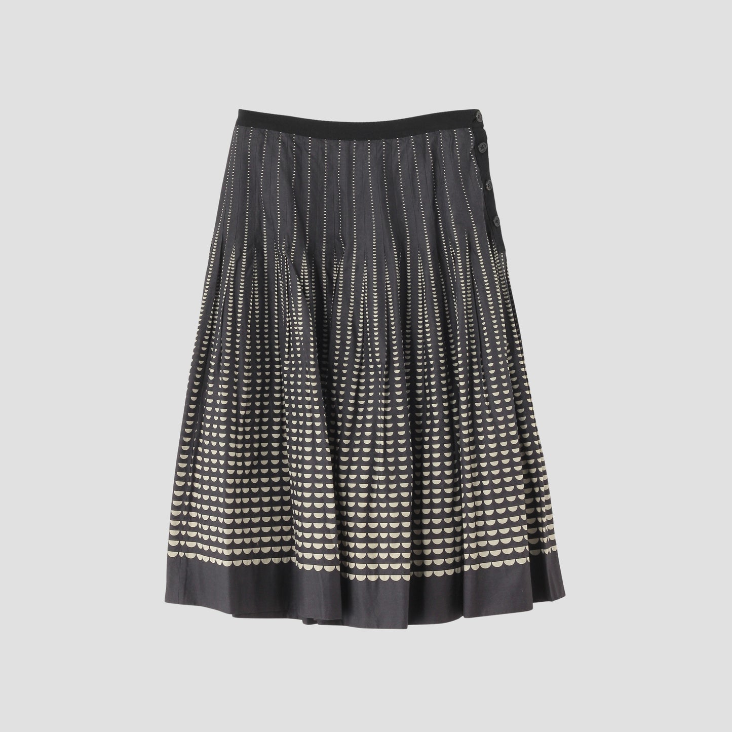 HALF MOON COTTON SKIRT