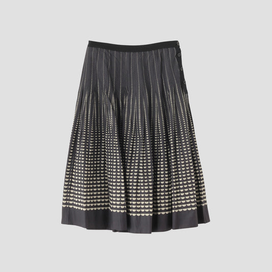 HALF MOON COTTON SKIRT