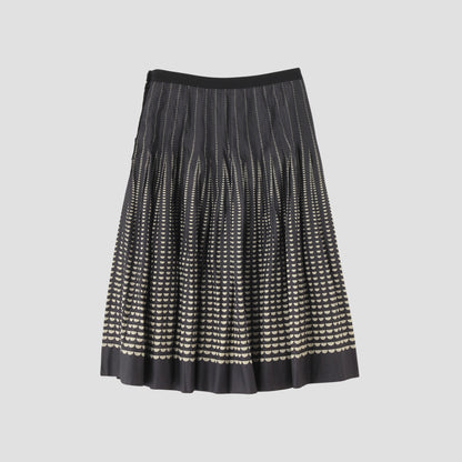 HALF MOON COTTON SKIRT