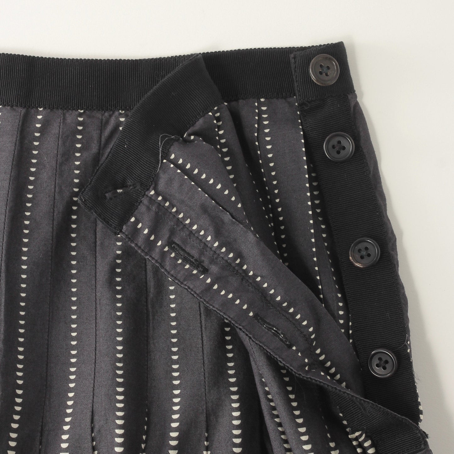 HALF MOON COTTON SKIRT