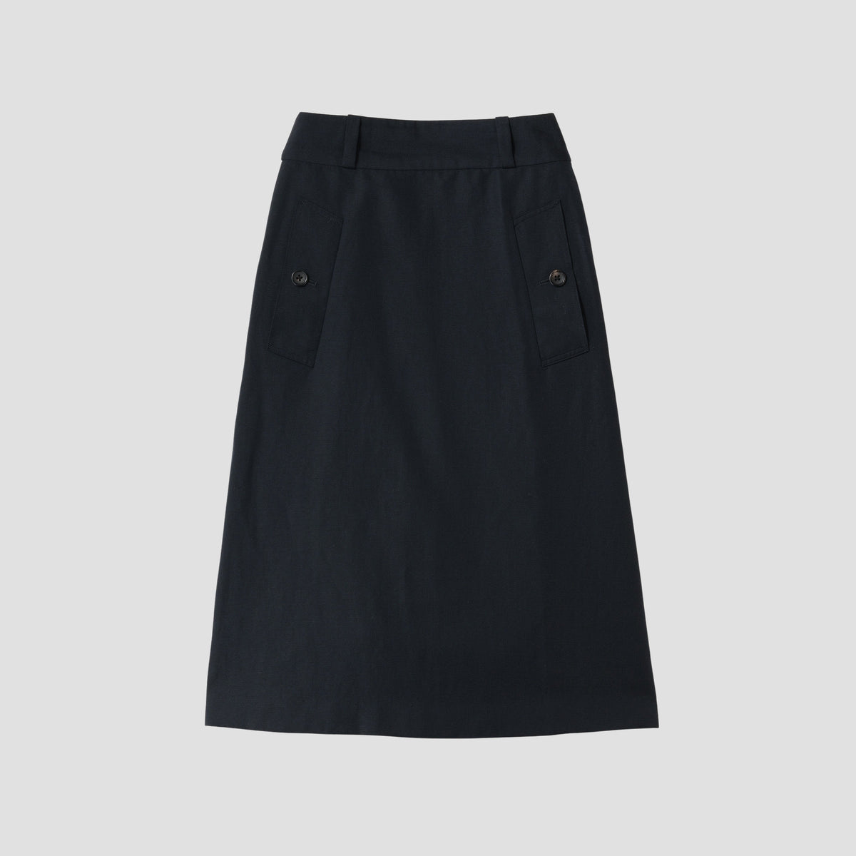 LINEN WOOL HOPSACK SKIRT