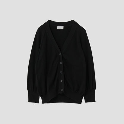 RELAXED V NECK CARDIGAN KNIT