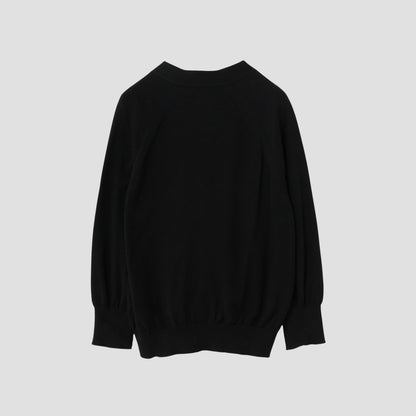 RELAXED V NECK CARDIGAN KNIT