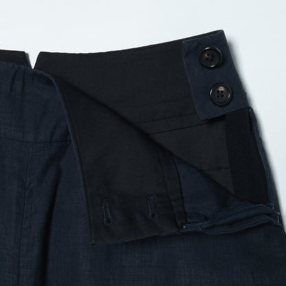 HIGH DENSE LINEN TROUSERS