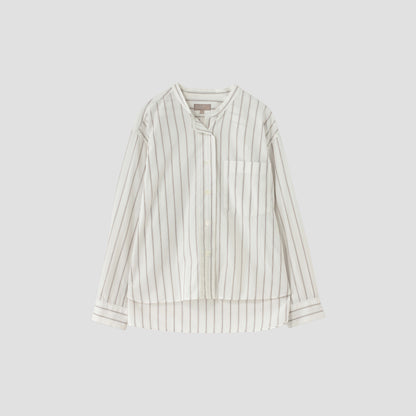 SUPERFINE COTTON STRIPE SHIRT