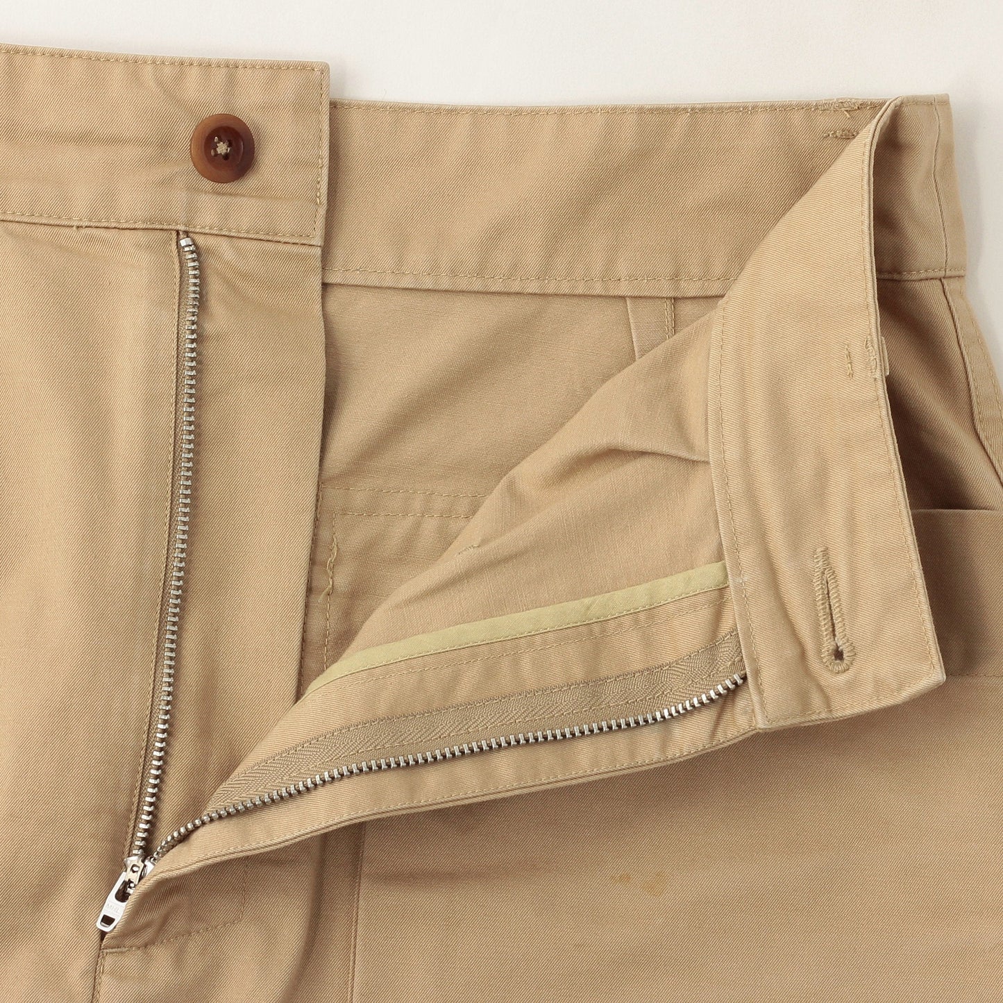 WASHED CHINO COTTON SKIRT