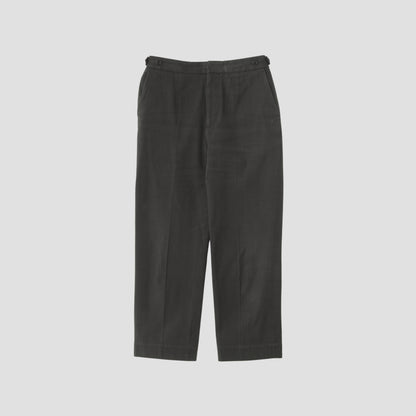 WASHED COTTON TWILL TROUSERS