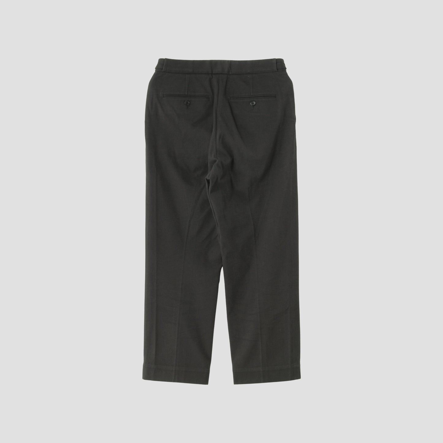 WASHED COTTON TWILL TROUSERS
