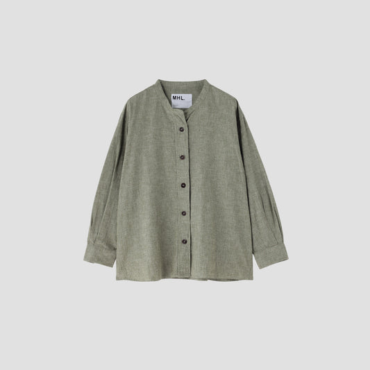 COTTON LINEN CHAMBRAY SHIRT