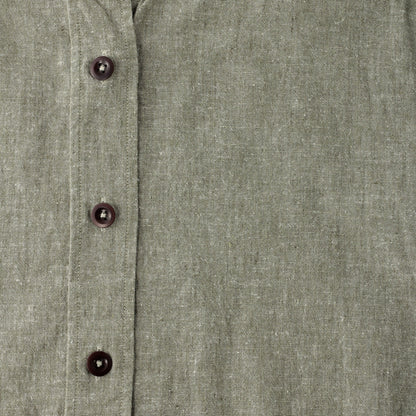 COTTON LINEN CHAMBRAY SHIRT